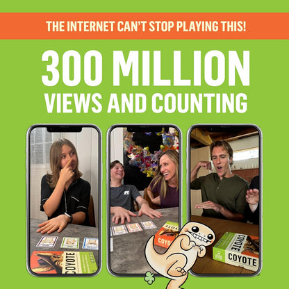 Exploding Kittens | Coyote Small Box | Bluffing Card Game | 3-8 Players, Ages 10+
