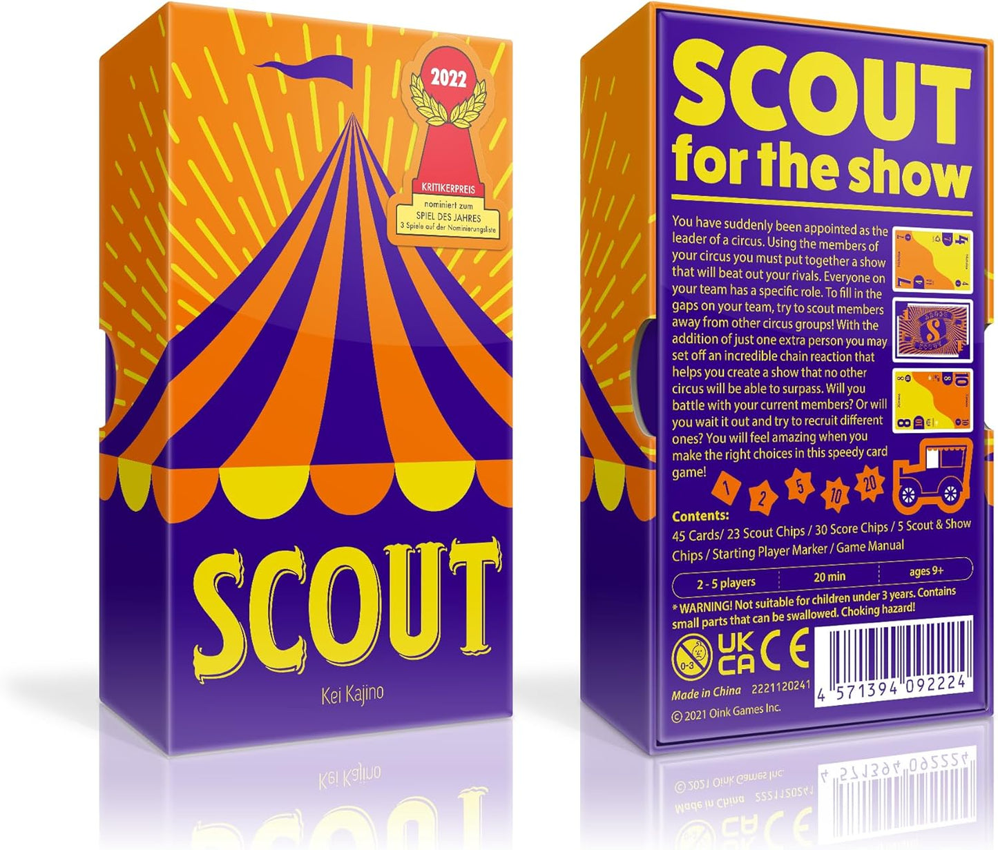 Oink Games Scout Card Game