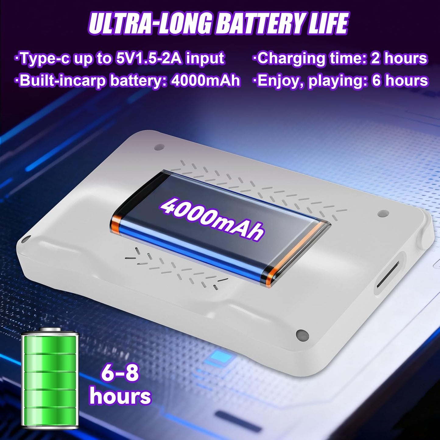 XF40H handheld model, Retro handheld model with 4.0 Inch 4K HD IPS Screen, Support WiFi Online sparing，Preloaded 20,000+ Classic Games- Includes Exclusive Cool Stickers