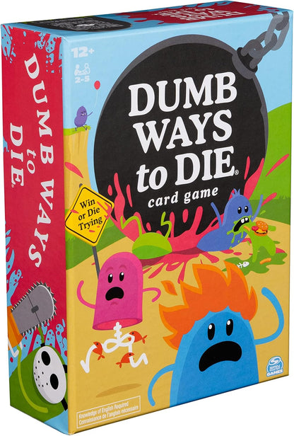 Spin Master Games Dumb Ways to Die Card Game Based on The Viral Video, Card Games for Adults | Party Games | Adult Games | Fun Games, for Families & early-stage Ages 12 and up