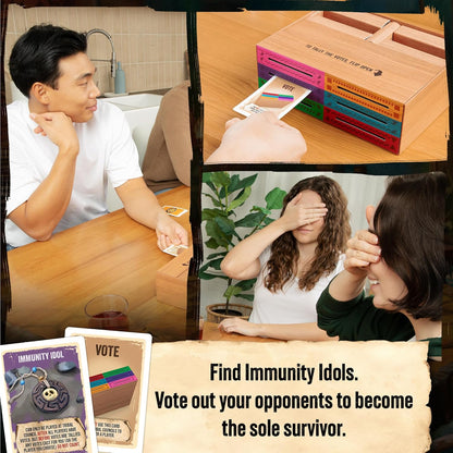 Exploding Kittens | Survivor - The Tribe Has Spoken | Family Party Game | 3-6 Players, Ages 8+