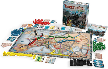 Days Of Wonder DO7202 Ticket to Ride Europe Board Game, Blue