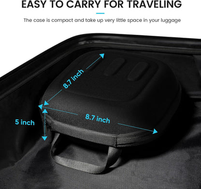 OPTOSLON Q3S Hard Carrying Case for Meta Quest 3/Quest 3S VR Headset, Touch Controller, Original Fabric Strap & Accessories, Ideal for Travel & Home Storage with Comfort Protection