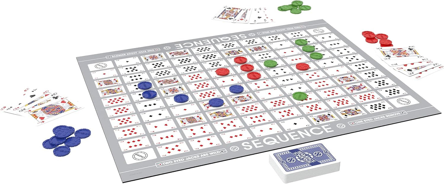 Jax 8002 Sequence Game, White, 10.3" x 8.1" x 2.31"