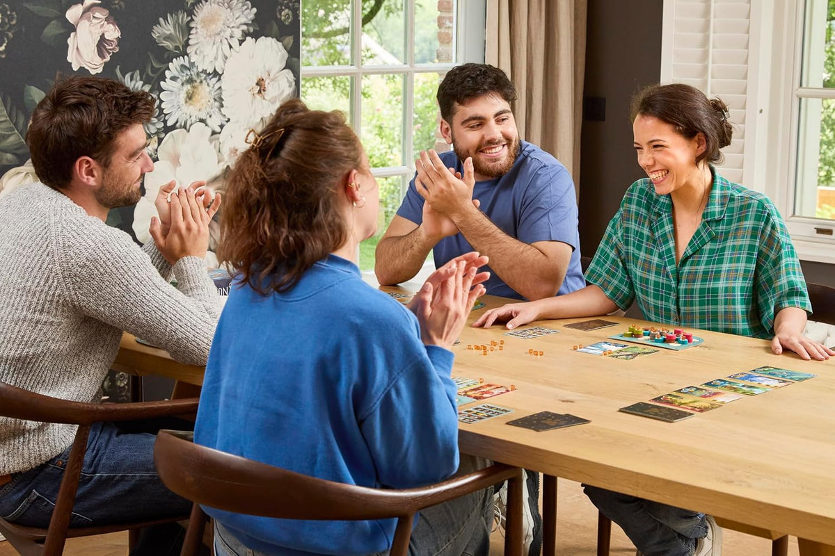 Strategy Board Game for 1-4 Players, Family Tabletop Game, Creative Puzzle Game, Ages 10+, 30 Minute Gameplay