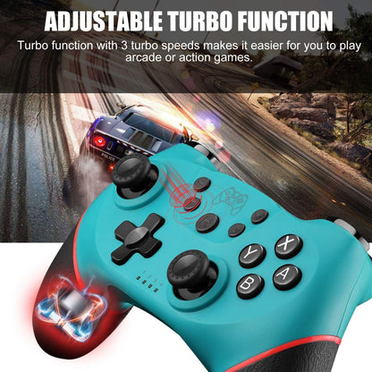 Switch Controller for Nintendo, Wireless Pro Controller for Nintendo Switch/Switch Lite, Switch Remote Controller Gamepad Joystick, Turbo and Dual Vibration (Black)
