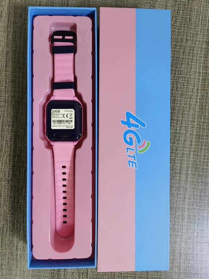 Kids 4G GPS Smart Watch, Waterproof Phone Smartwatch, Worldwide Real-time Tracking Video Phone Call Camera SOS Alarm Geo-Fence Touch Screen Pedometer Anti-Lost GPS Tracker Watch for Birthday Gift