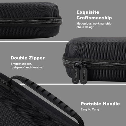 Lmcpa Carrying Case for Nintendo Switch 2 (2025) 7.9 Inch Console, Protective Hard Shell Portable Switch Travel Case, Durable Ballistic Nylon, Large Capacity, Accessories for Switch 2, Black
