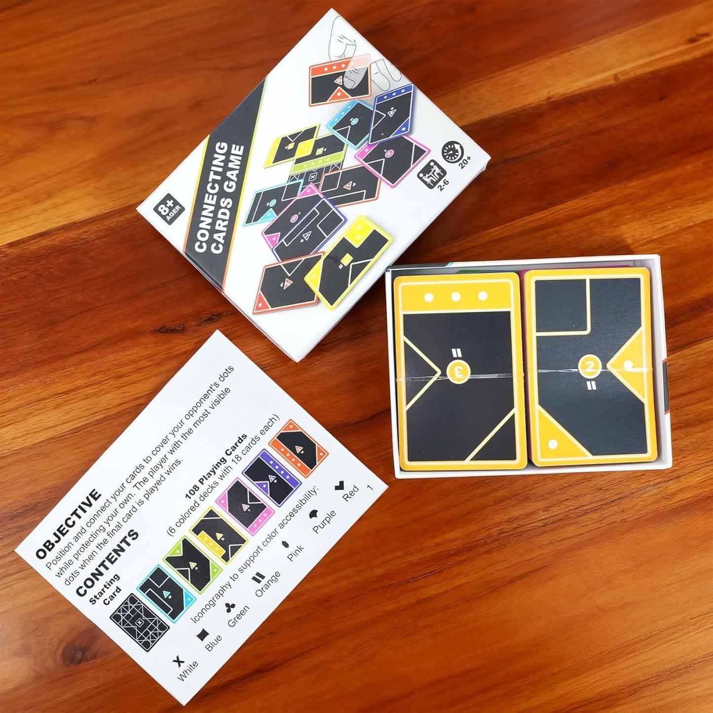 Shape Clash Strategy Card Game for Adults – Fast-Paced Shape Matching Tabletop Battle | Dynamic Board, Cover & Conquer | 2+ Players | Perfect for Game Nights & Parties
