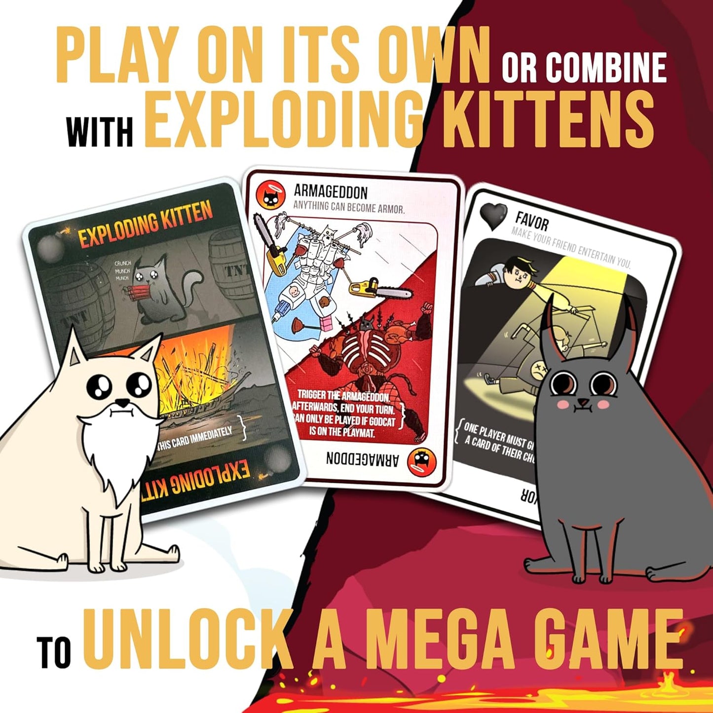 Exploding Kittens LLC - A Russian Roulette Card Game, Easy Family-Friendly Party Games - Card Games for Adults, Teens & early-stage - 2-5 Players