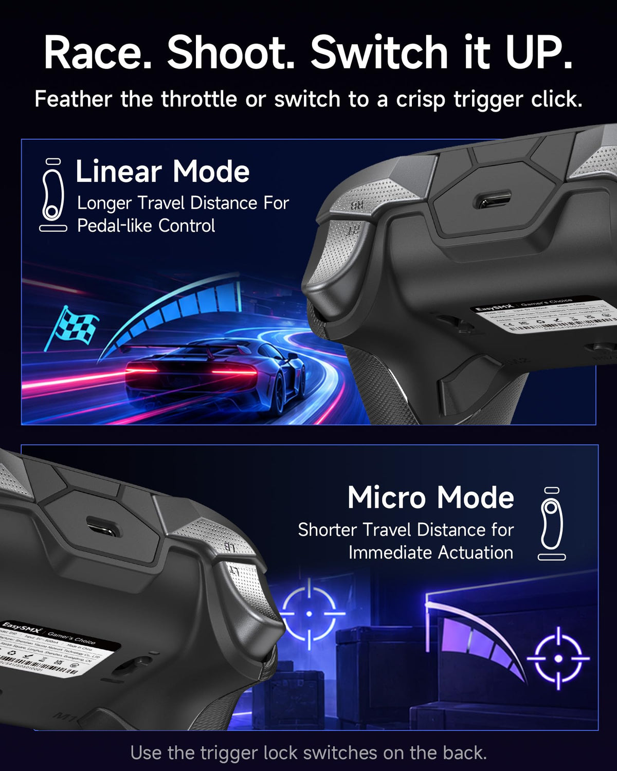 Wireless Game Controller for PC, Switch and Android, Bluetooth Gaming Gamepad, Ergonomic Grip, Responsive Controls and Precision Joystick