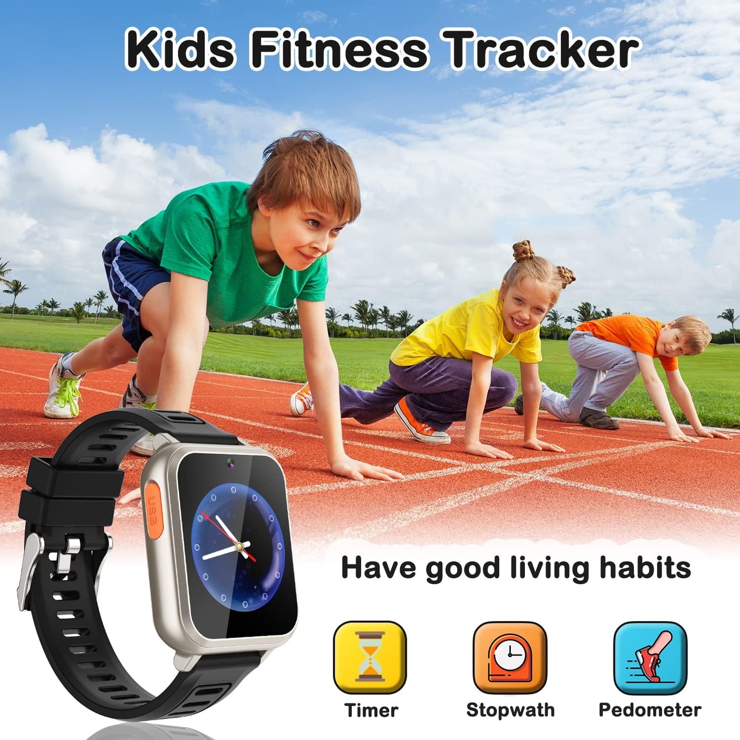 Kids Smart Watch Boys Girls Watch Toddler Watch Birthday Gifts for 6-10 Years Old Boys Toys for 3-8 Year Old Boys