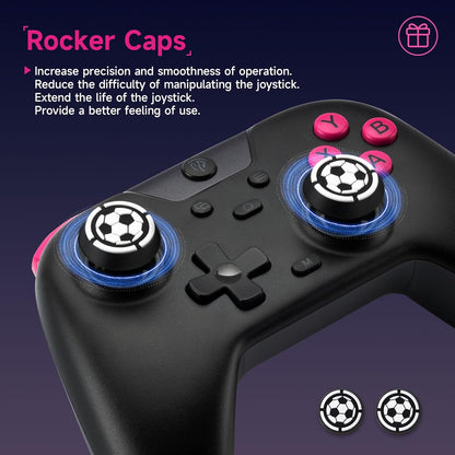 EasySMX X05 2.4g Wireless Gaming Controller for PC/Steam/iPhone/Android/Switch - Bluetooth Controller Gamepad with Hall Effect, RGB Lights and Turbo, Anti-Drift Controller