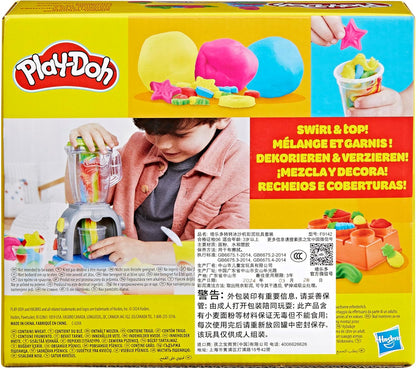 Play-Doh Swirlin' Smoothies Toy Blender Playset, Play Kitchen Appliances, Kids Arts and Crafts Toys for Ages 3+, Pretend Play Toy for Unisex