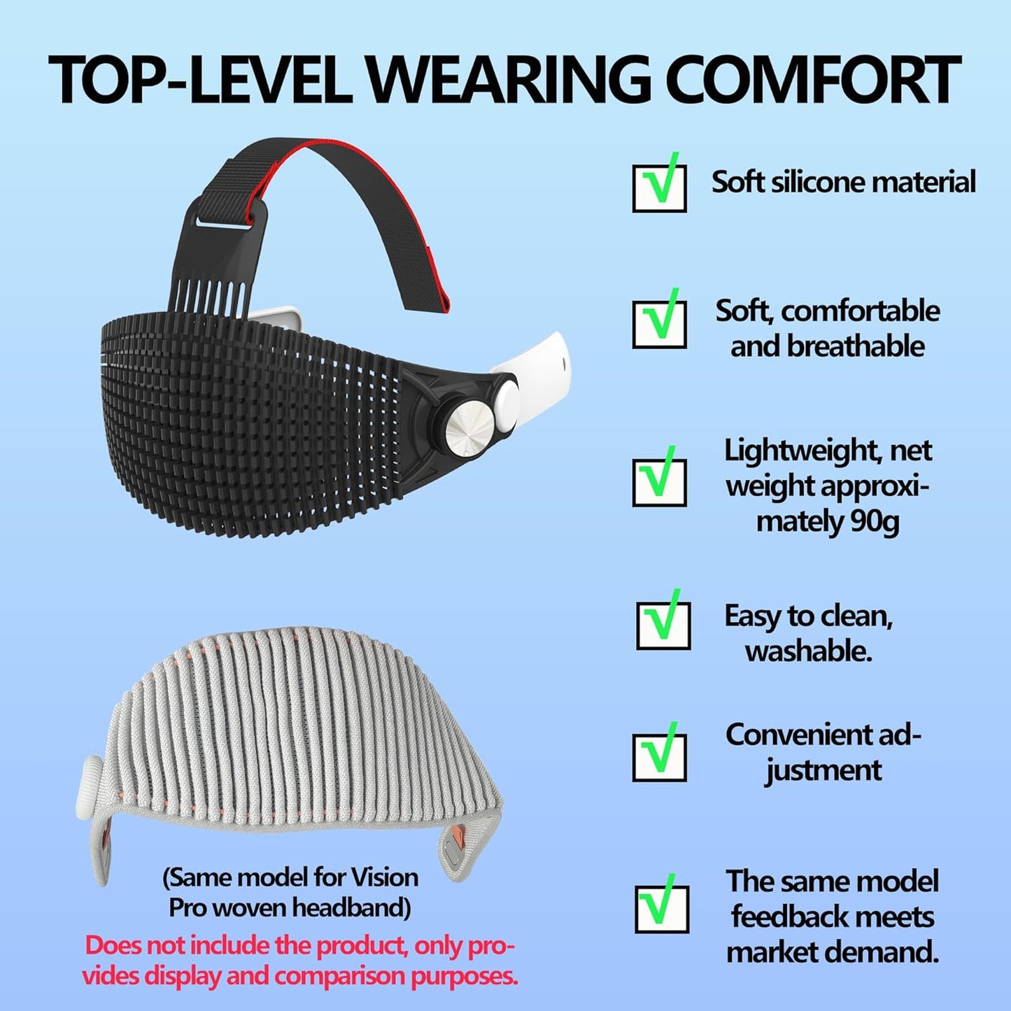 Adjustable Head Strap Compatible with Meta Quest 3/ 3S – Comfort & Pressure Relief VR Accessory, Support Lying Down Play for Gaming/Movies (Black)