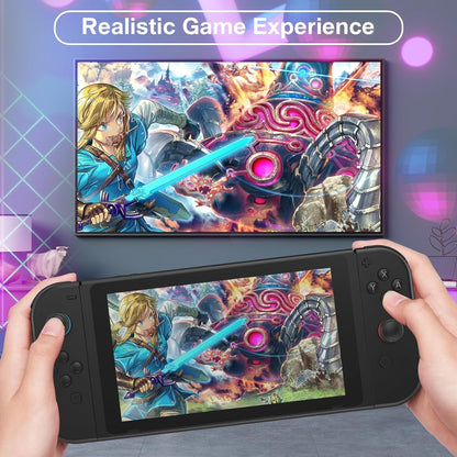 FFSTARYM Compatible with Nintendo Switch Controller, Switch Controllers for Switch/Lite/OLED, with/Dual Vibration/Motion/Wake-up/Screenshot, Black