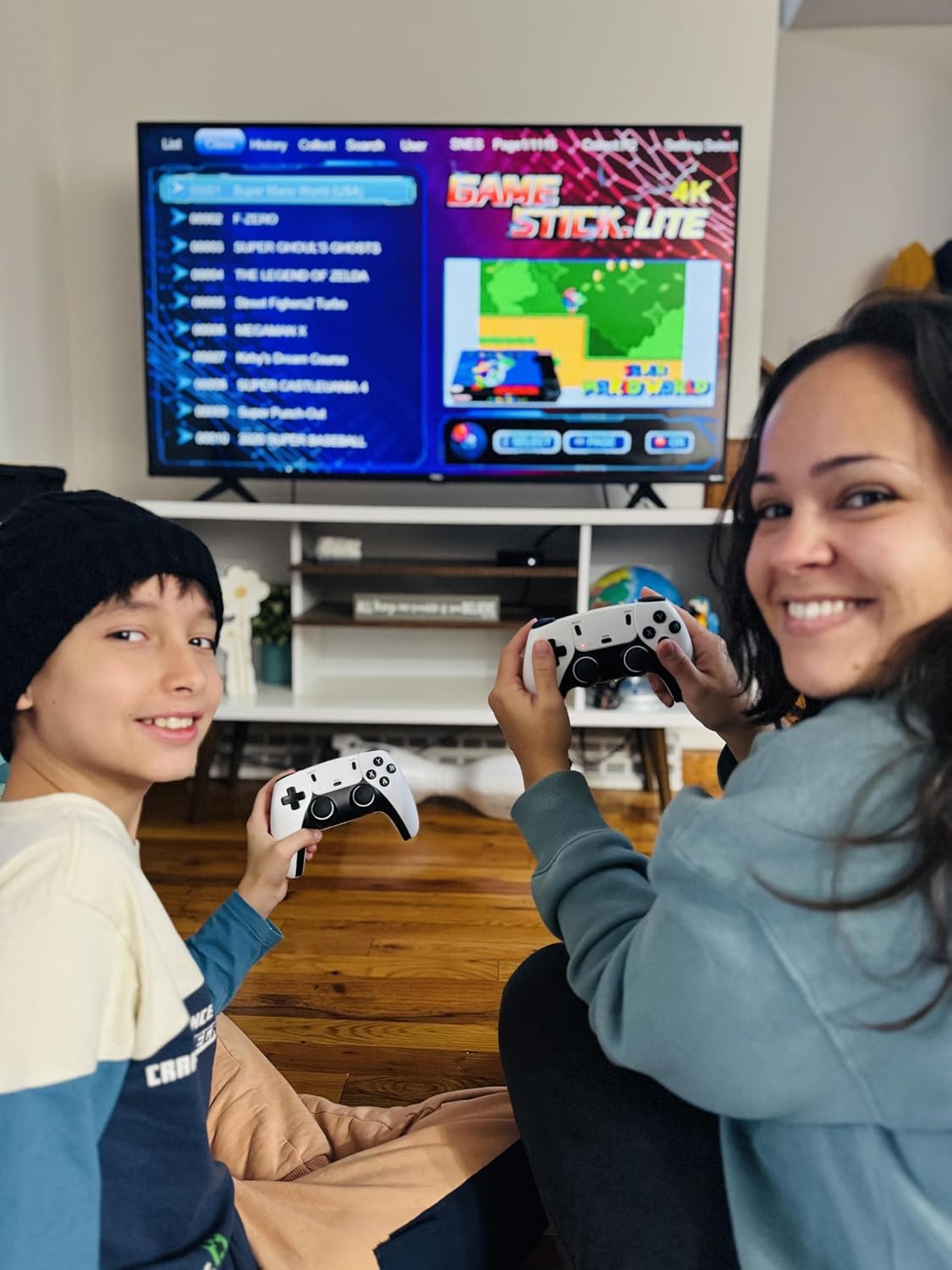 Boltz Retro Stick Gaming Stick – Retro handheld model with 40,000+ Classic Video Games, 9 Emulators, 128GB Storage, Plug & Play 4K HDMI Output, Includes 2 Wireless 2.4GHz Controllers