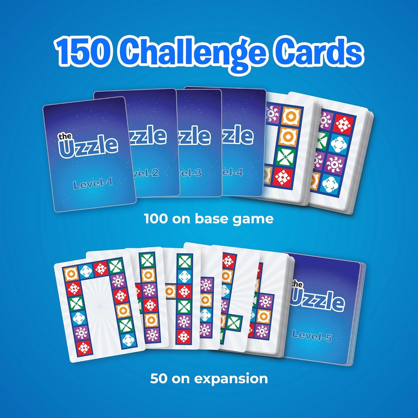 The Uzzle 3.0 Board Game, Family Board Games for early-stageren & Adults, Block Puzzle Games for Ages 4+
