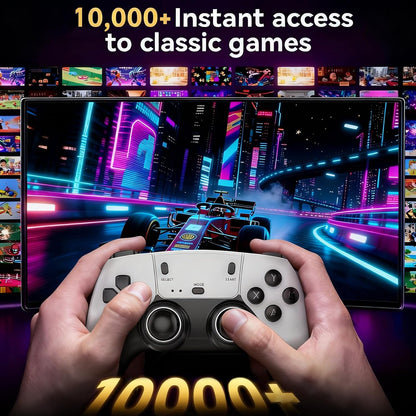 Retro handheld model – 2025 Upgraded Mini Plug and Play Video Game System with 10K+ Classic Games, 12 Emulators, 2 Wireless 2.4G Controller, 4K HD Output