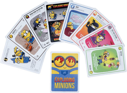 Exploding Kittens LLC Exploding Minions by Exploding Kittens - for Adults Teens and early-stage - Fun Family Games - A Russian Roulette Card Game