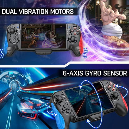 Gammeefy Switch Controller for Switch/Switch OLED, Hall Effect One-Piece Joypad Controller Replacement for Switch Pro Controller, Switch Remote with Turbo & Dual Motor Vibration