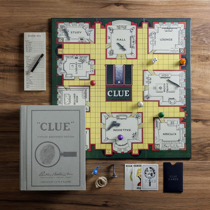 Clue Vintage Bookshelf Edition Board Game