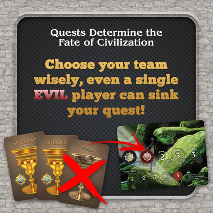 Indie Boards & Cards The Resistance Avalon Stratergy Game, Pack of 1, Multi-colored