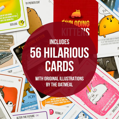 Exploding Kittens LLC - A Russian Roulette Card Game, Easy Family-Friendly Party Games - Card Games for Adults, Teens & early-stage - 2-5 Players