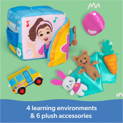 MS RACHEL Soft Toy Learning Box, Interactive Educational Toy, Ages 3+ Months, Animal Recognition, Fine Motor Skills Development, 15cm x 15cm x 14.5cm