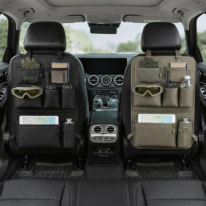 Tactical Car Back Seat Organiser, Back of Car Seat Storage Organizer for SUV/Truck/Sedan (Style V)