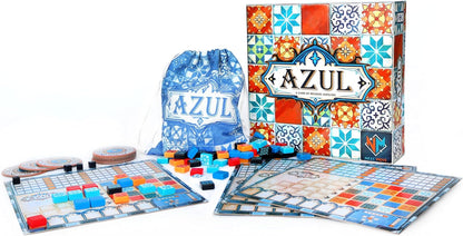 Azul Asmodee Azul Board Game - Award-Winning Tile-Placement Strategy Game, Beautiful Mosaic Art, Family Fun for early-stage & Adults, Ages 8+, 2-4 Players, 30-45 Minute Playtime