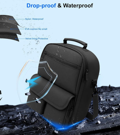 Silicone Cover Set Compatible with Meta/Oculus Quest 3 Accessories, Large Carrying Case for Meta Oculus Quest 3s/3/2, for BOBOVR/Kiwi Battery Head Strap