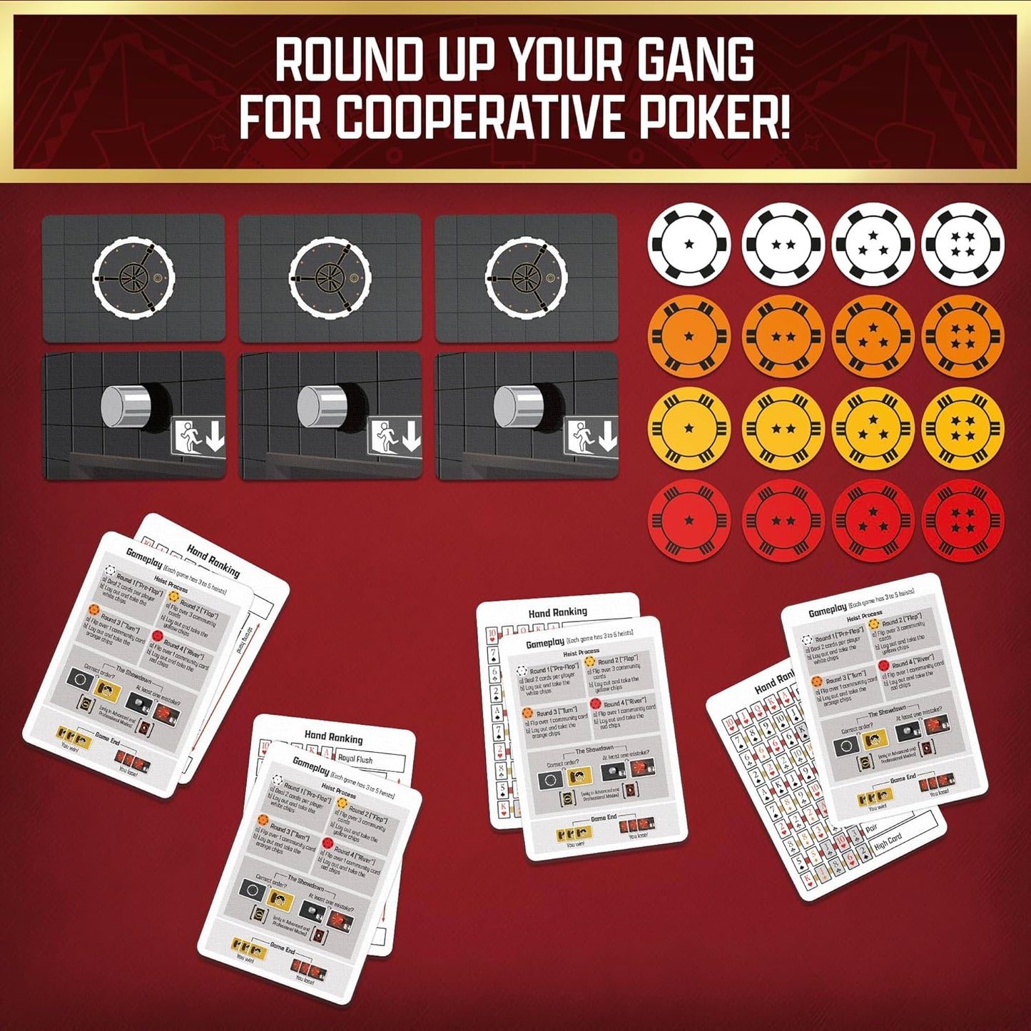Kosmos The Gang The Cooperative Poker Board/Card Game