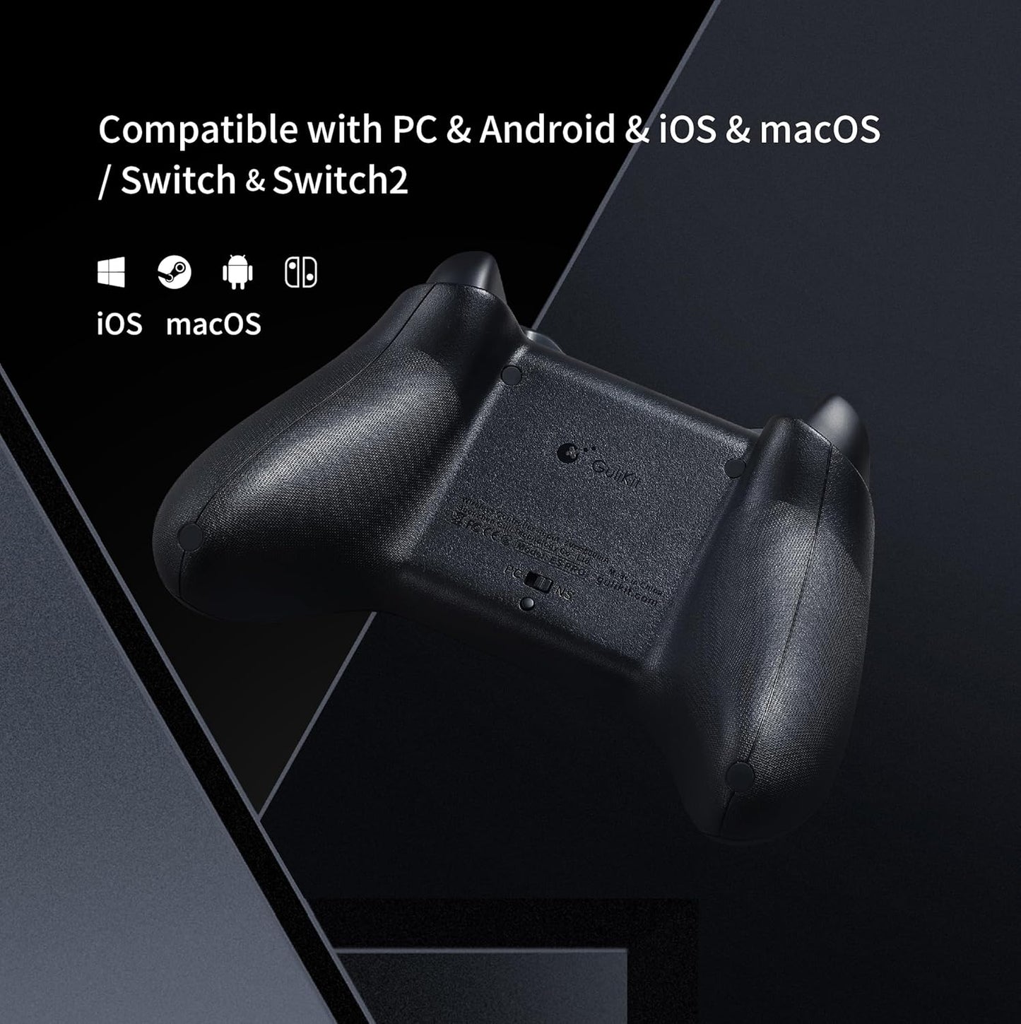 GuliKit ES PRO Fastest Wireless E-sports PC Game Controller with Lowest Wireless Latency 3.25ms, 4000-level Anti-Drift snap-fit TMR Joysticks, Compatible with Windows/Switch/Android/Switch 2 Wake-up