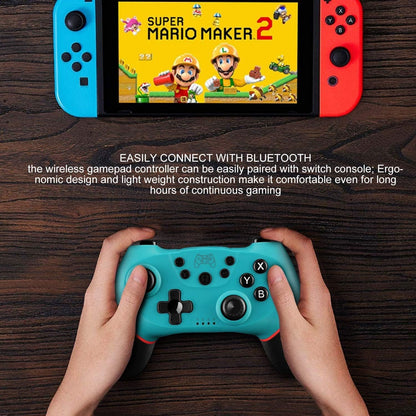 Switch Controller for Nintendo, Wireless Pro Controller for Nintendo Switch/Switch Lite, Switch Remote Controller Gamepad Joystick, Turbo and Dual Vibration (Black)