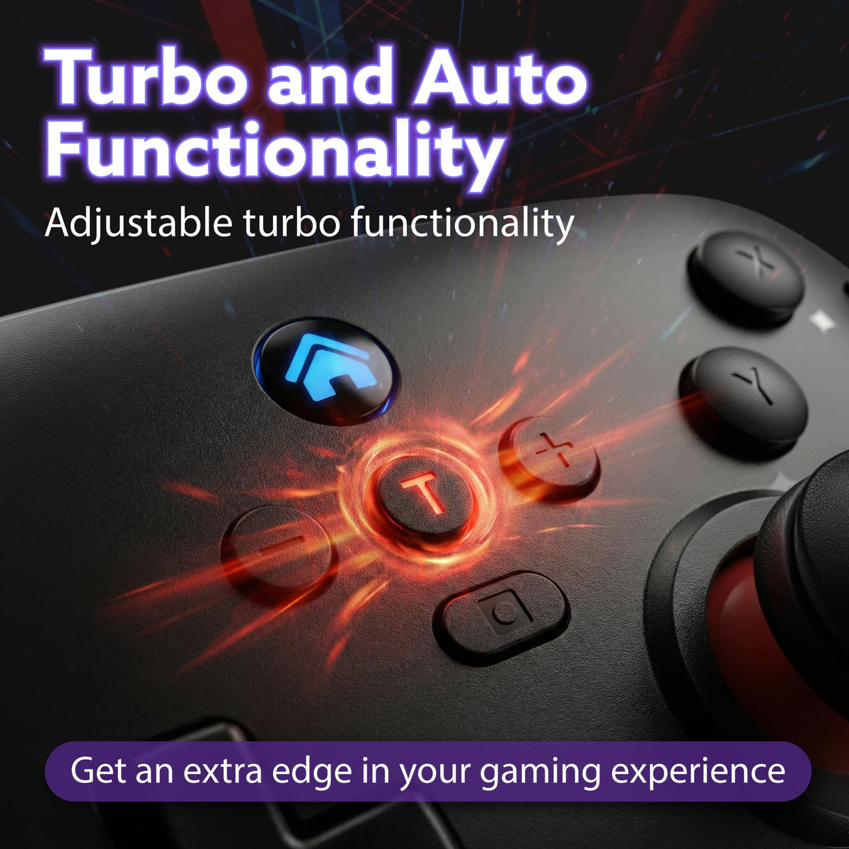 Wireless Bluetooth Game Controller for Switch 2, Switch and Switch Lite, Replacement Gamepad with Precision Joystick, Responsive Controls, Ergonomic Design