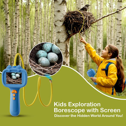 Kids Endoscope with Light, Unique Borescope Snake Camera, Educational Science Stem Toys for Christmas Birthday Gifts for 3 4 5 6 7 8 9 10-Year-Old Boys Girls (Green)