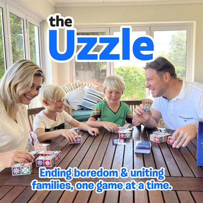 The Uzzle 3.0 Board Game, Family Board Games for early-stageren & Adults, Block Puzzle Games for Ages 4+