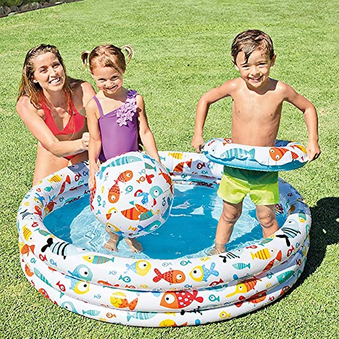 Intex Pineapple Splash Baby Pool Set