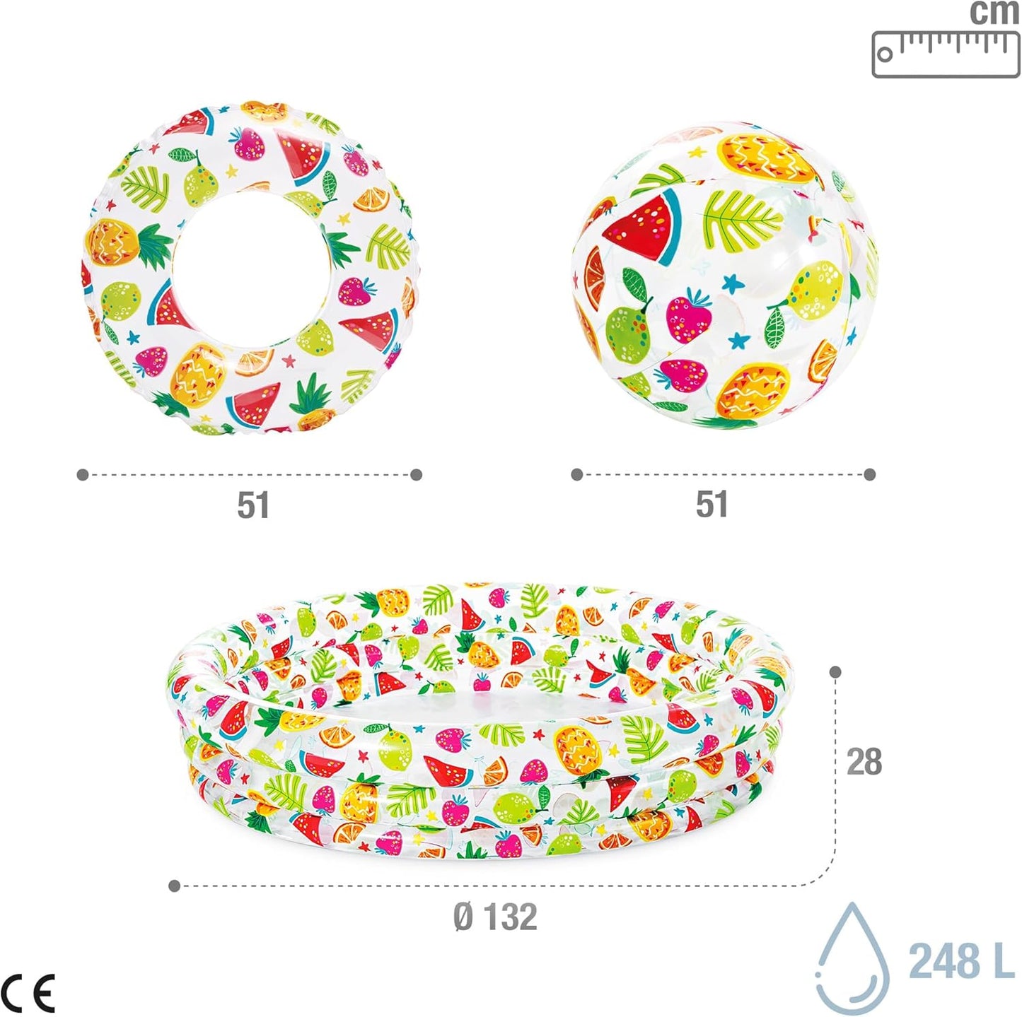 Intex Pineapple Splash Baby Pool Set