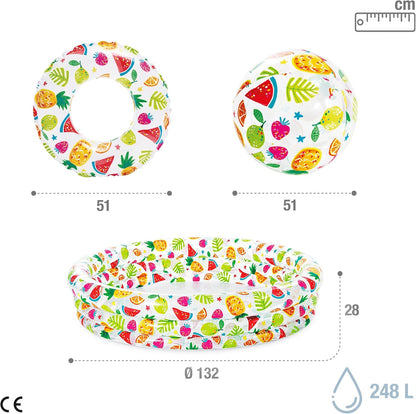 Intex Pineapple Splash Baby Pool Set