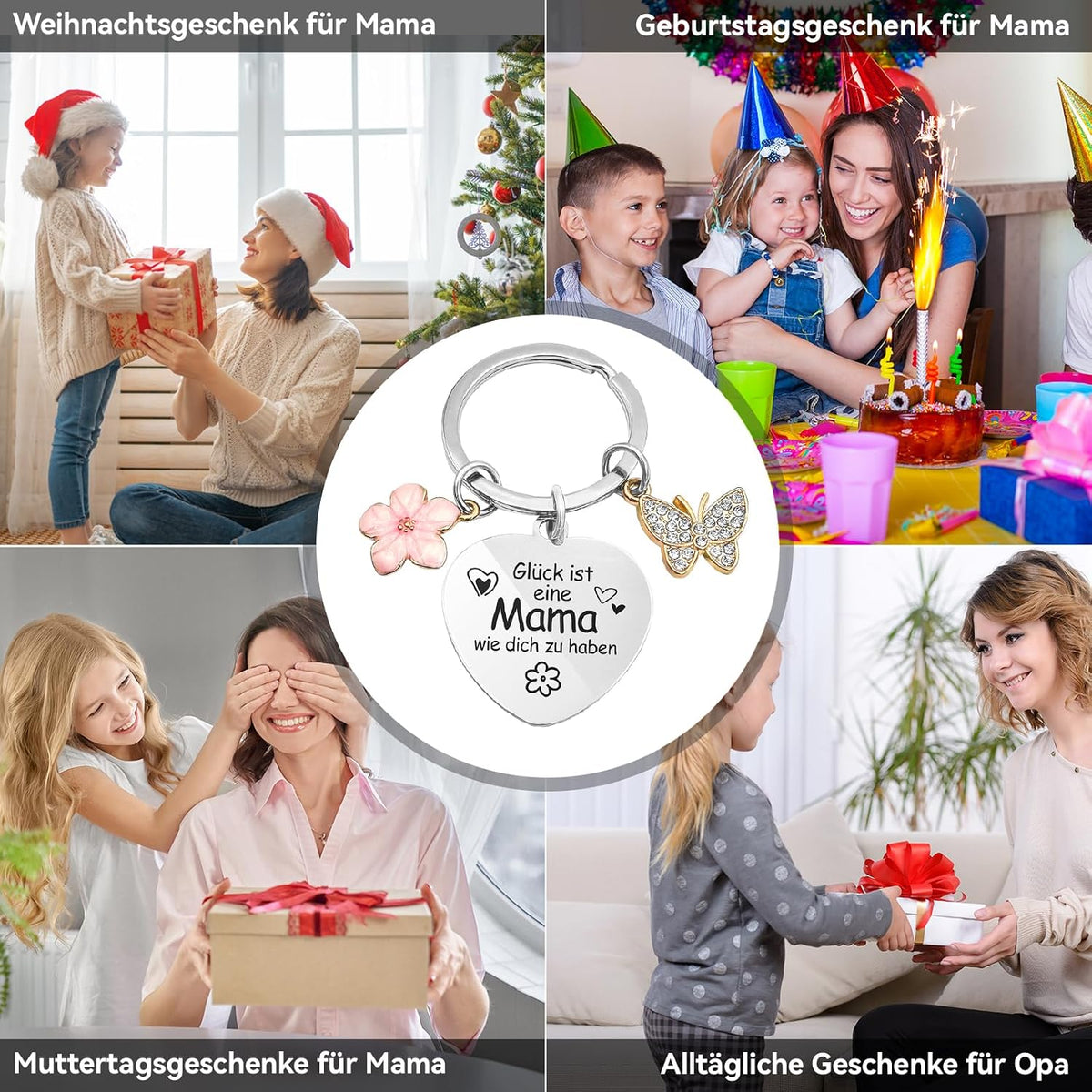 Gifts for Mum, Mum Gift Keyring Birthday Gift for Mum, Best Mum Gift, Gift Mum, Keyring Mum, Mother Gift, Stainless steel colour, non