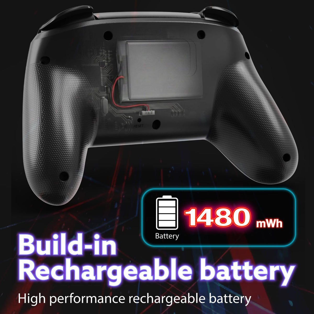 Wireless Bluetooth Game Controller for Switch 2, Switch and Switch Lite, Replacement Gamepad with Precision Joystick, Responsive Controls, Ergonomic Design