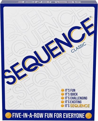 Jax 8002 Sequence Game, White, 10.3" x 8.1" x 2.31"