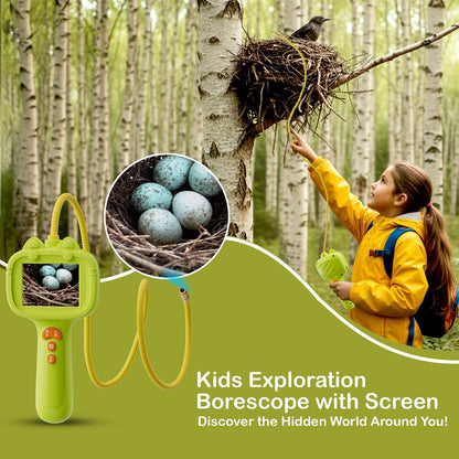 Kids Endoscope with Light, Unique Borescope Snake Camera, Educational Science Stem Toys for Christmas Birthday Gifts for 3 4 5 6 7 8 9 10-Year-Old Boys Girls (Green)