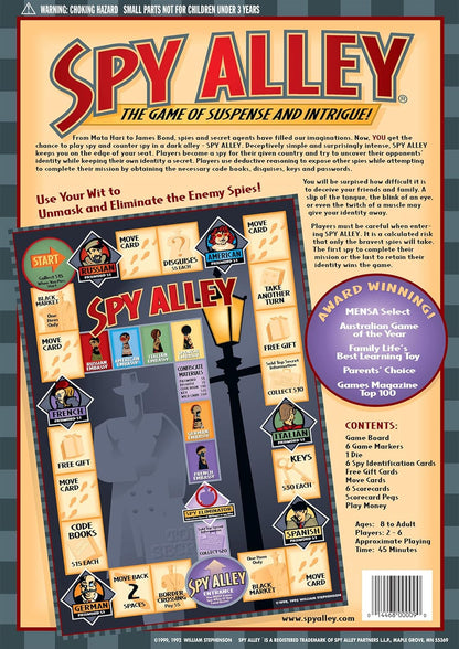 Spy Alley Board Game