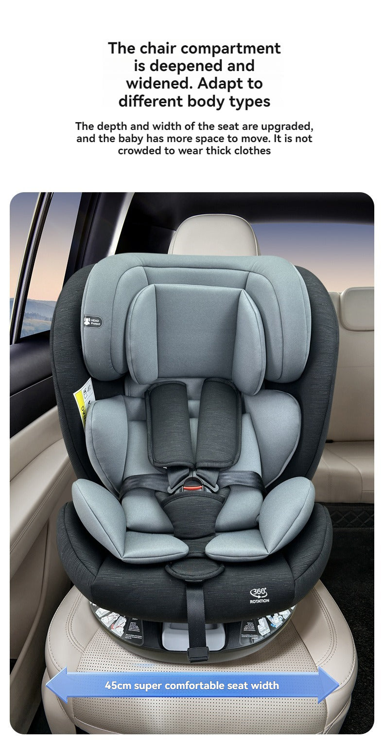 Baby360 SPIN 360° Rotating Car Seat for Newborn to 12 Years – ISOFIX, Booster Seat, Reclining, Side Protection