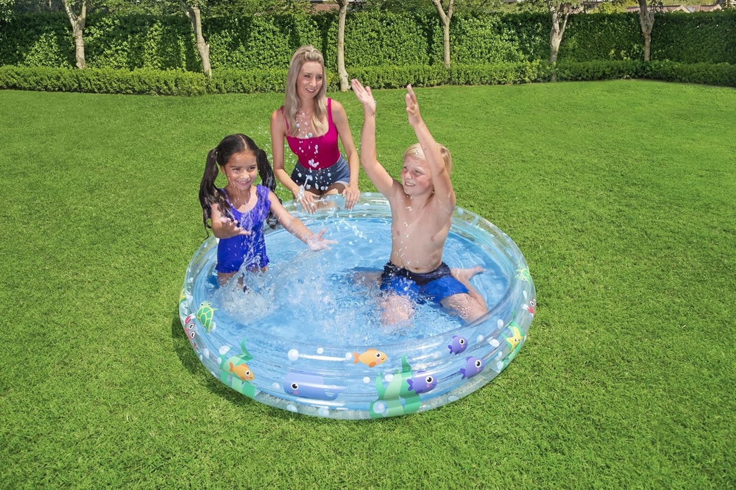 BESTWAY Deep Dive 3-Ring Swimming Pool, F1.52m x H30cm, BW51004-20