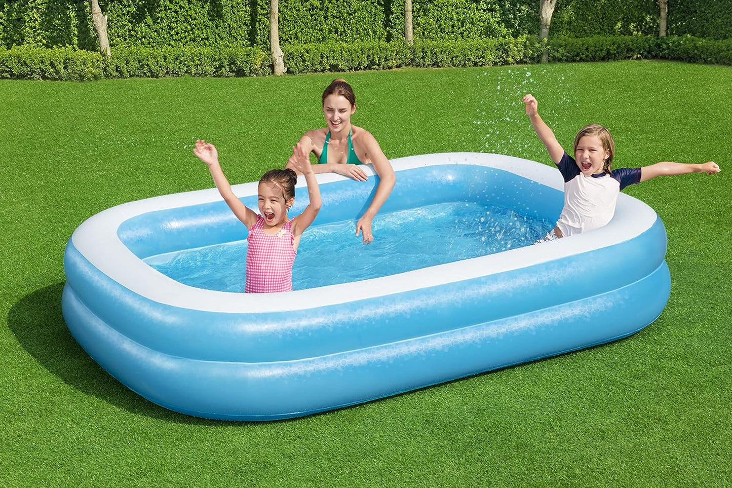 BESTWAY Rectangular Water Pool, 262 x 175 x 51 cm, Blue, BW54006-20