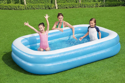 BESTWAY Rectangular Water Pool, 262 x 175 x 51 cm, Blue, BW54006-20